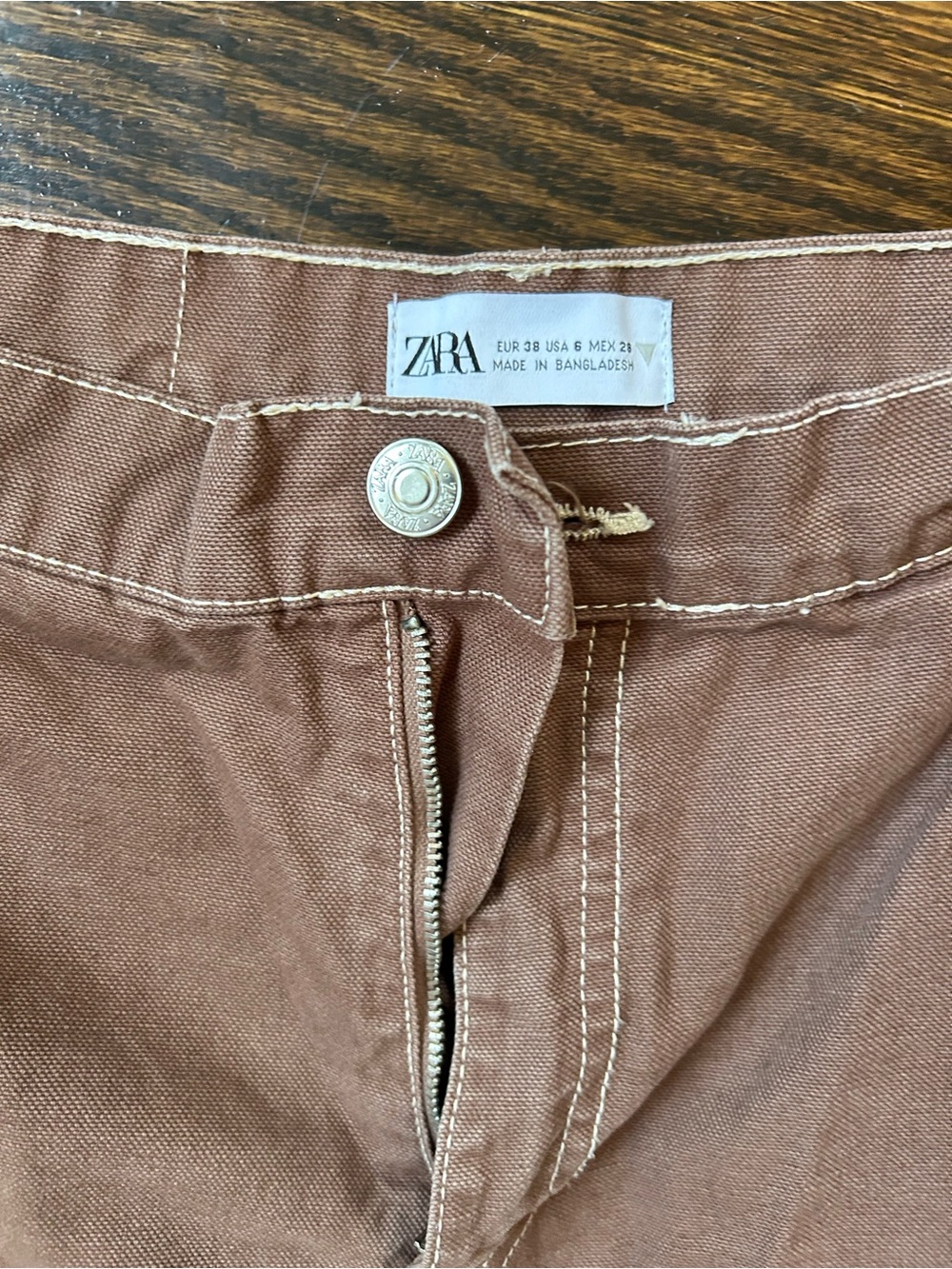 Zara wide leg cargo size 6 - Picture 3 of 3